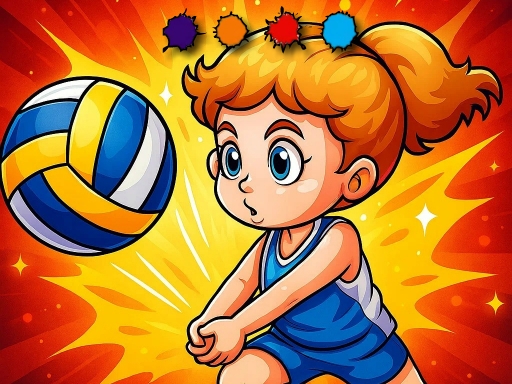 Glamorous Volleyball Art Studio